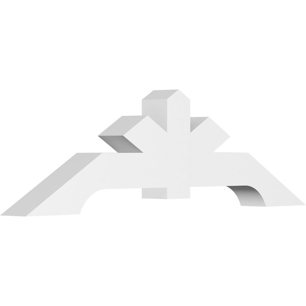 Ekena Millwork Vanguard Architectural Grade PVC Gable Bracket, 72"W x 21"H x 6"D x 6"F, 7/12 Pitch GBP072X21X0606VAN00 - main